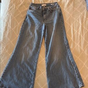 Frame Denim Light Blue Wide-Leg Jeans